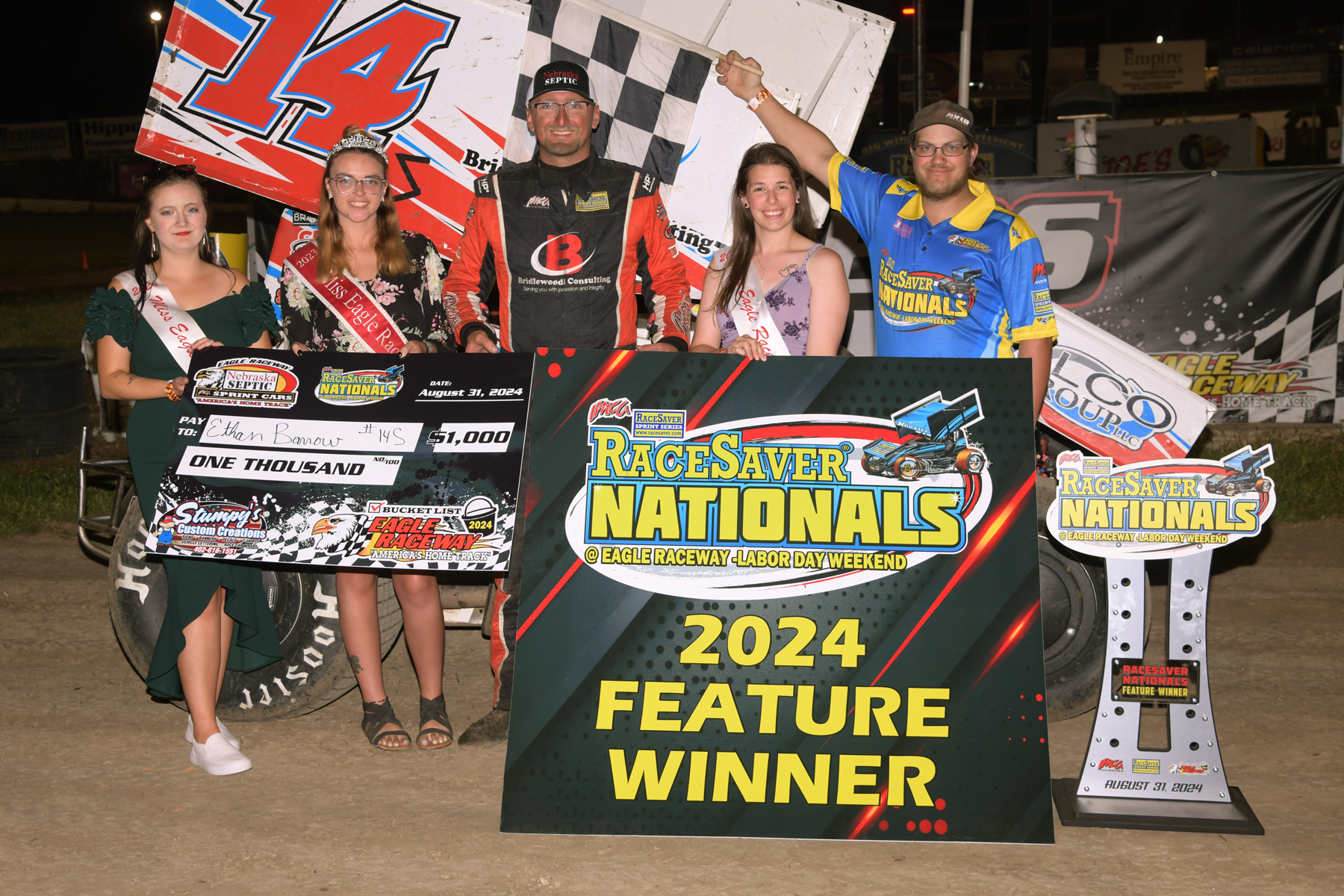 Bubak takes ROC Checkers and Barrow wins A Feature Qualifier #2 at RaceSaver Nats Night 2